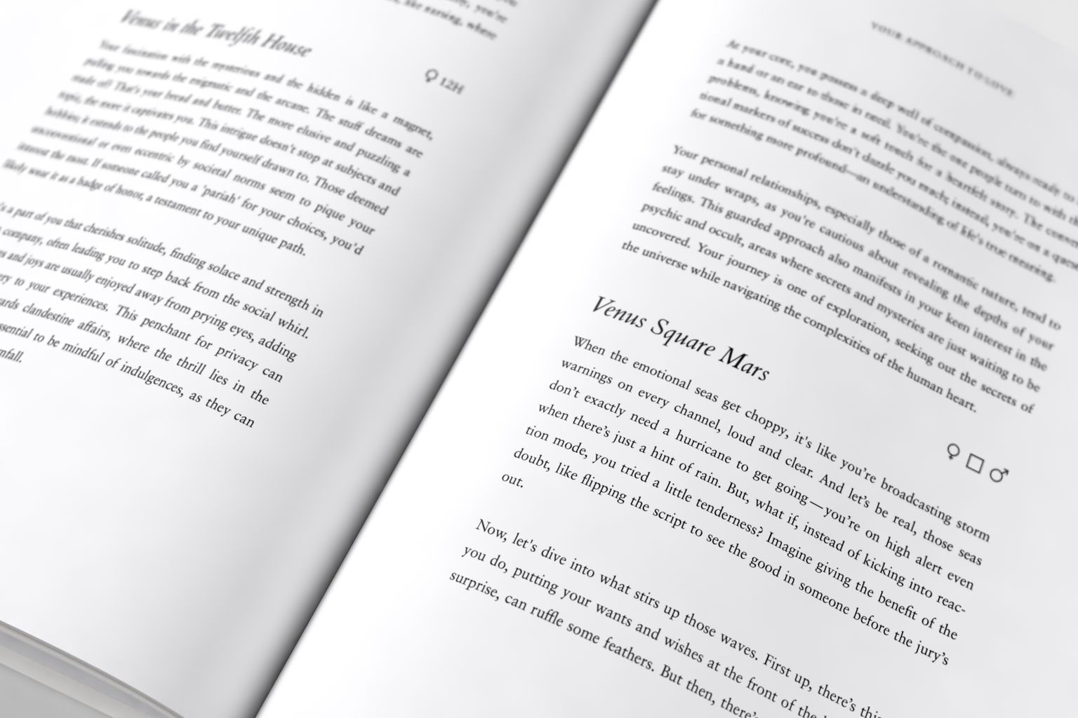 Reading a personalized birth chart book