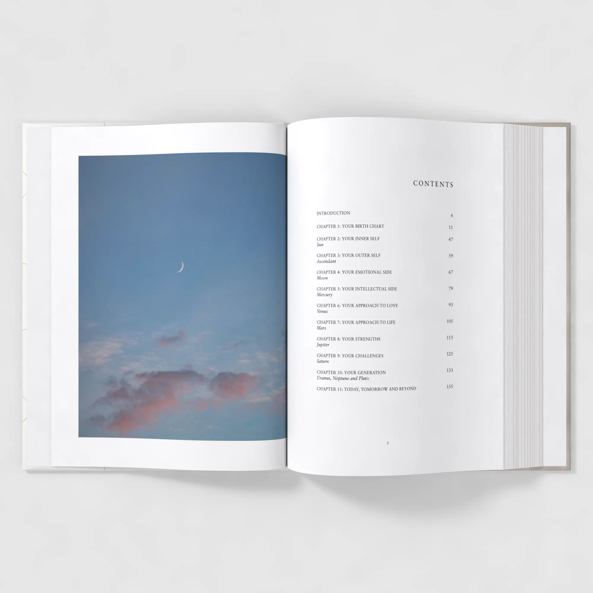 Personalized Birth Chart Horoscope Book Deluxe - BirthChart.net